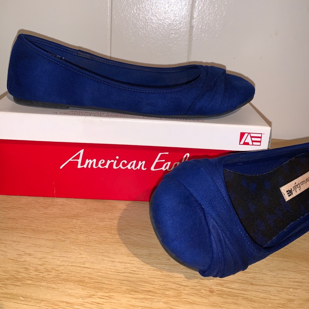Cobalt blue flats